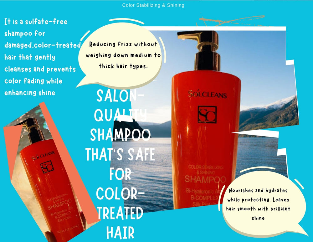 SOLCLEANS Color Stabilizing & Shining Shampoo